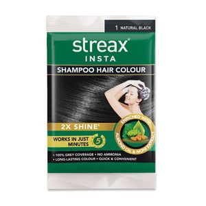 Streax Insta Shampoo Hair Colour with 2x Shine